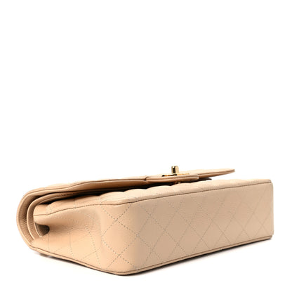 Chanel Caviar Quilted Medium Double Flap Beige Clair 4 of 13