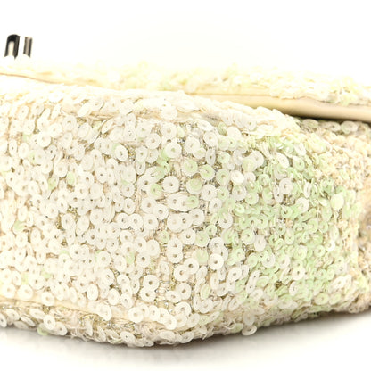 Chanel Shaded Sequin Mini Flap Light Green White Ecru 9 of 10