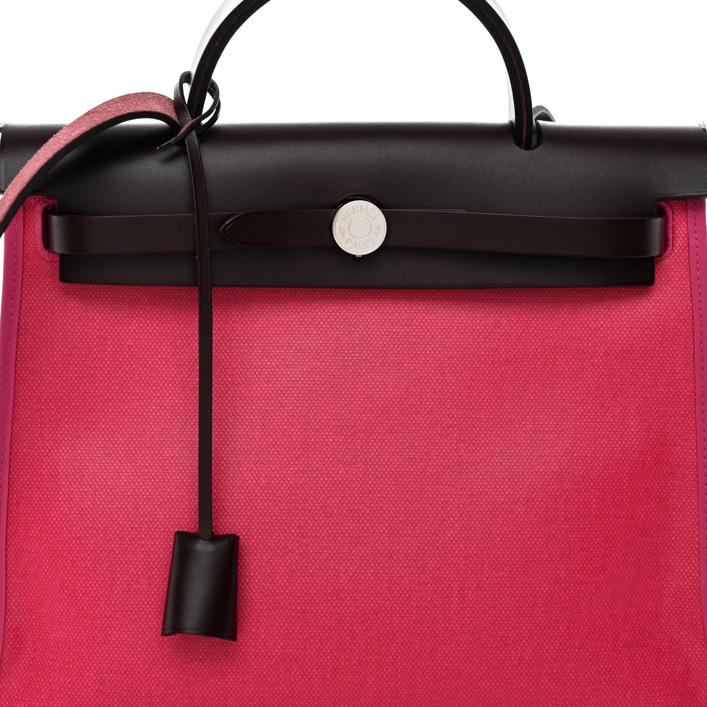Toile H Berline Vache Hunter Herbag Zip 31 PM Rouge Sellier Rose Shocking