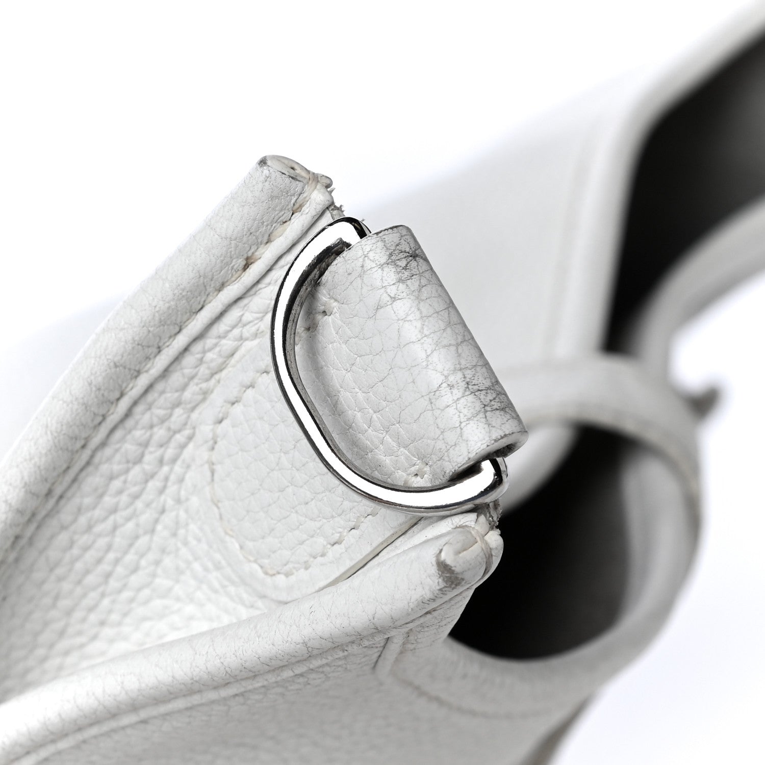 Hermes Taurillon Clemence Evelyne II PM White 12 of 20