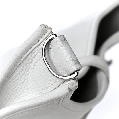 Hermes Taurillon Clemence Evelyne II PM White 12 of 20