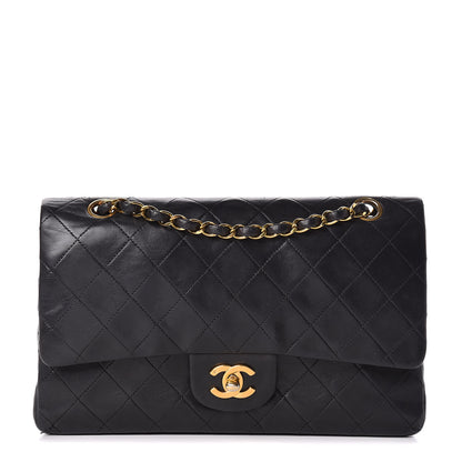 Chanel Lambskin Quilted Medium Double Flap Black 1 of 18