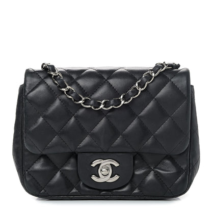 Chanel Lambskin Quilted Mini Square Flap Black 1 of 13