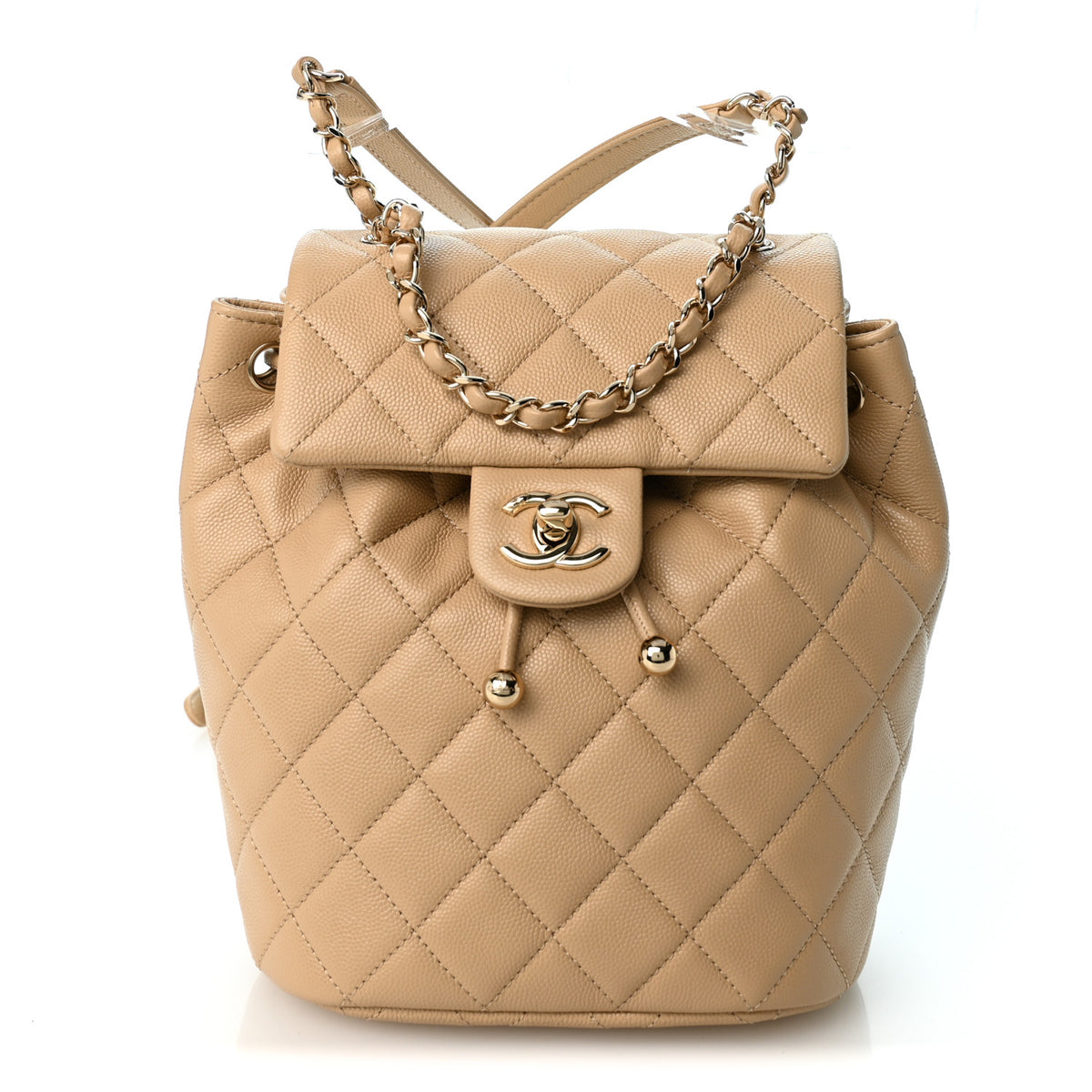 Chanel Caviar Quilted Mini Urban Spirit Backpack Beige 1 of 10