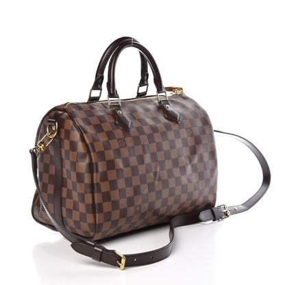 Louis Vuitton Damier Ebene Speedy Bandouliere 30 3 of 11