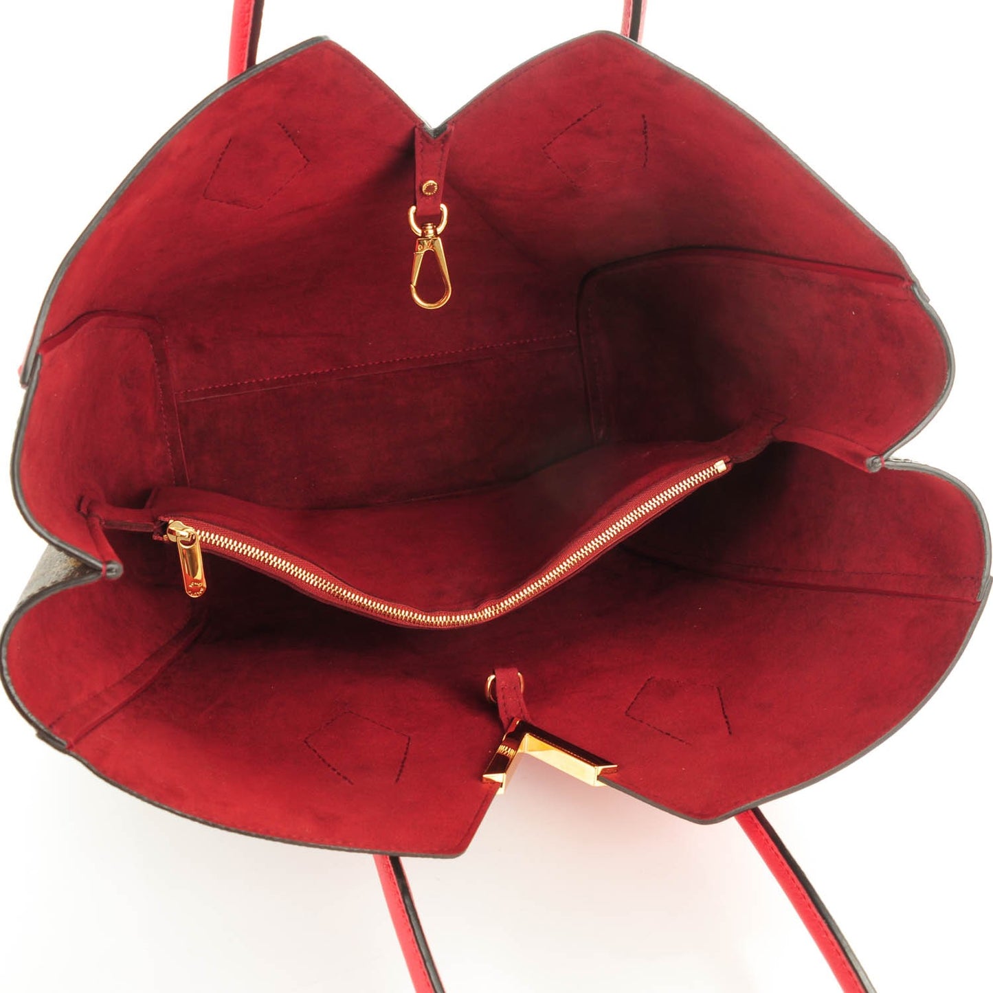 Calfskin Monogram Kimono Tote Cherry