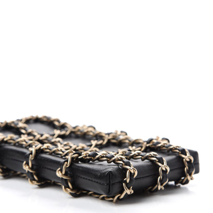 Chanel Lambskin Tech Me Out Clutch With Chain Black 6 of 12