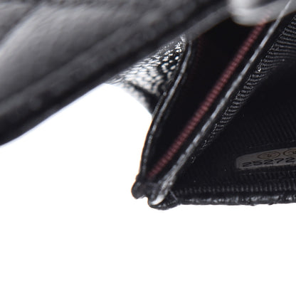 Chanel Caviar Quilted Flap Card Holder Black 8 of 9