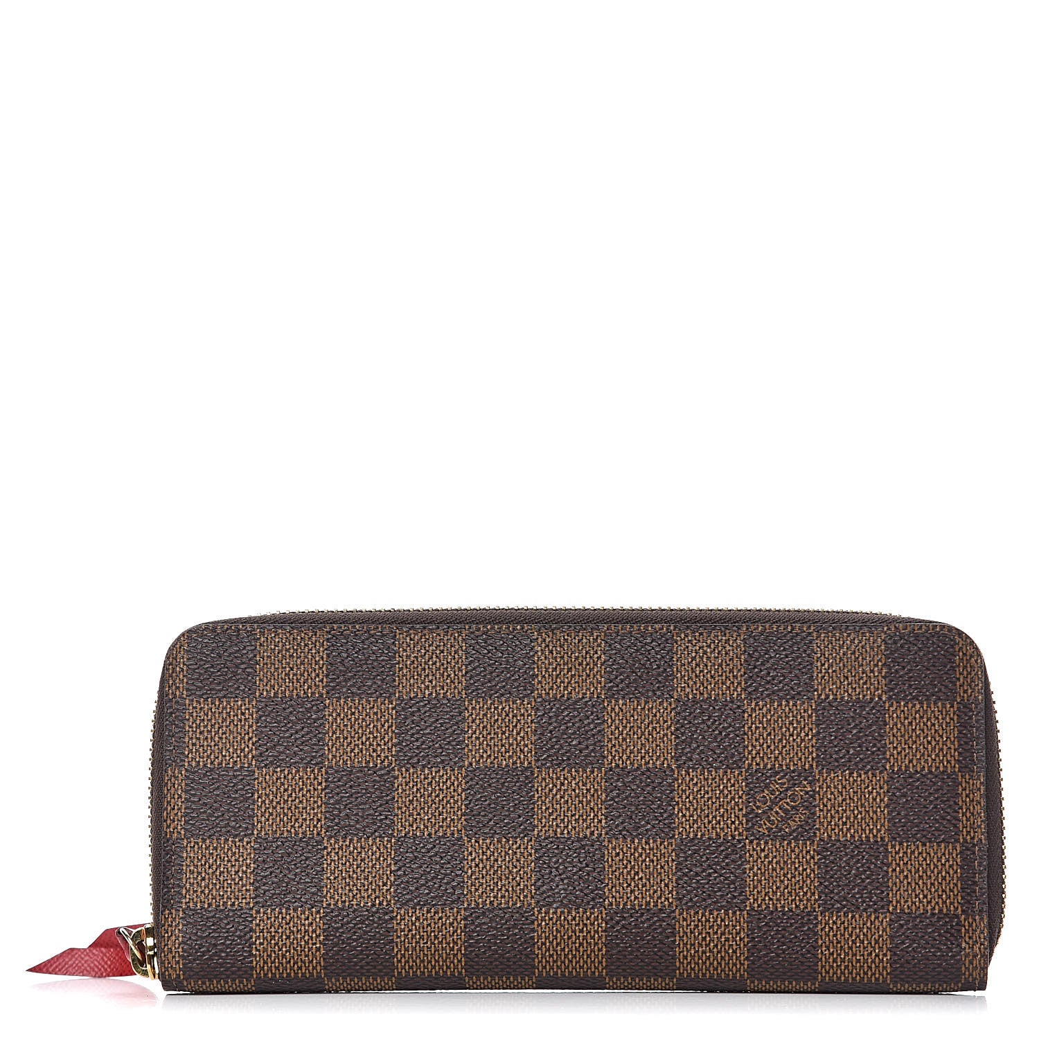 Louis Vuitton Damier Ebene Clemence Wallet Cherry 1 of 7