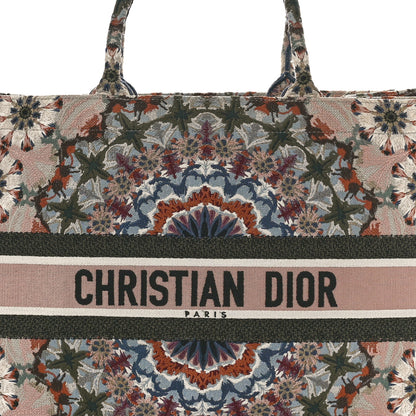 Christian Dior Canvas Embroidered Large Kaleidioroscopic Book Tote Multicolor 8 of 12