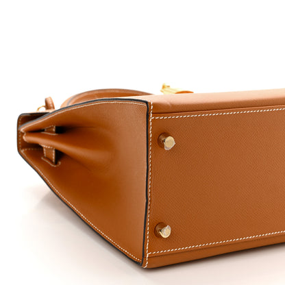 Hermes Epsom Kelly Sellier 32 Gold 9 of 10