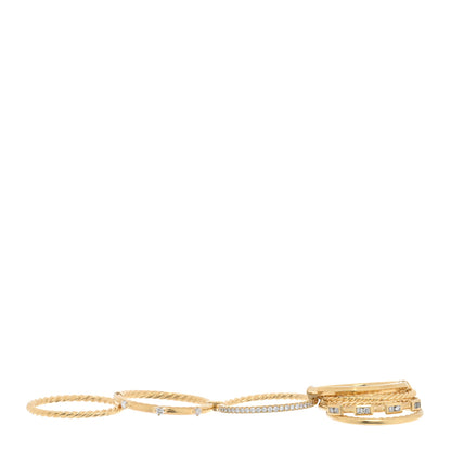 David Yurman 18K Yellow Gold Diamond Stax Seven-Row Ring 52 6 5 of 5