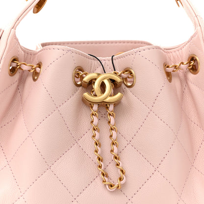 Chanel Caviar Quilted Mini Chanel 25 Handbag Light Pink 8 of 11