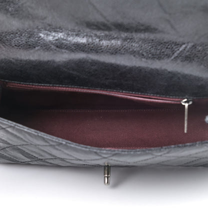 Chanel Crumpled Grained Calfskin Medium CC Crave Flap Black 4 of 5