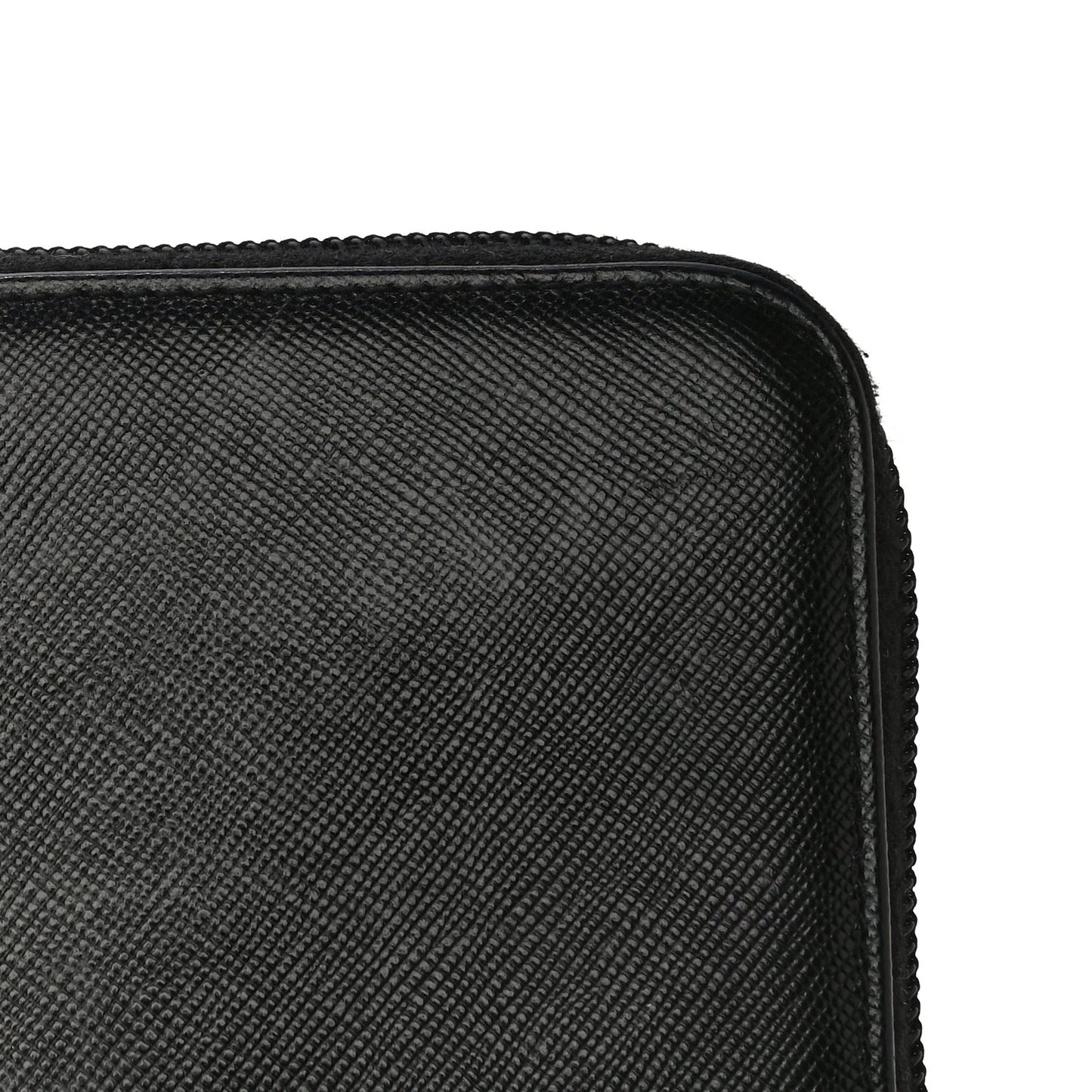 Tessuto Nylon Zip Around Wallet Black