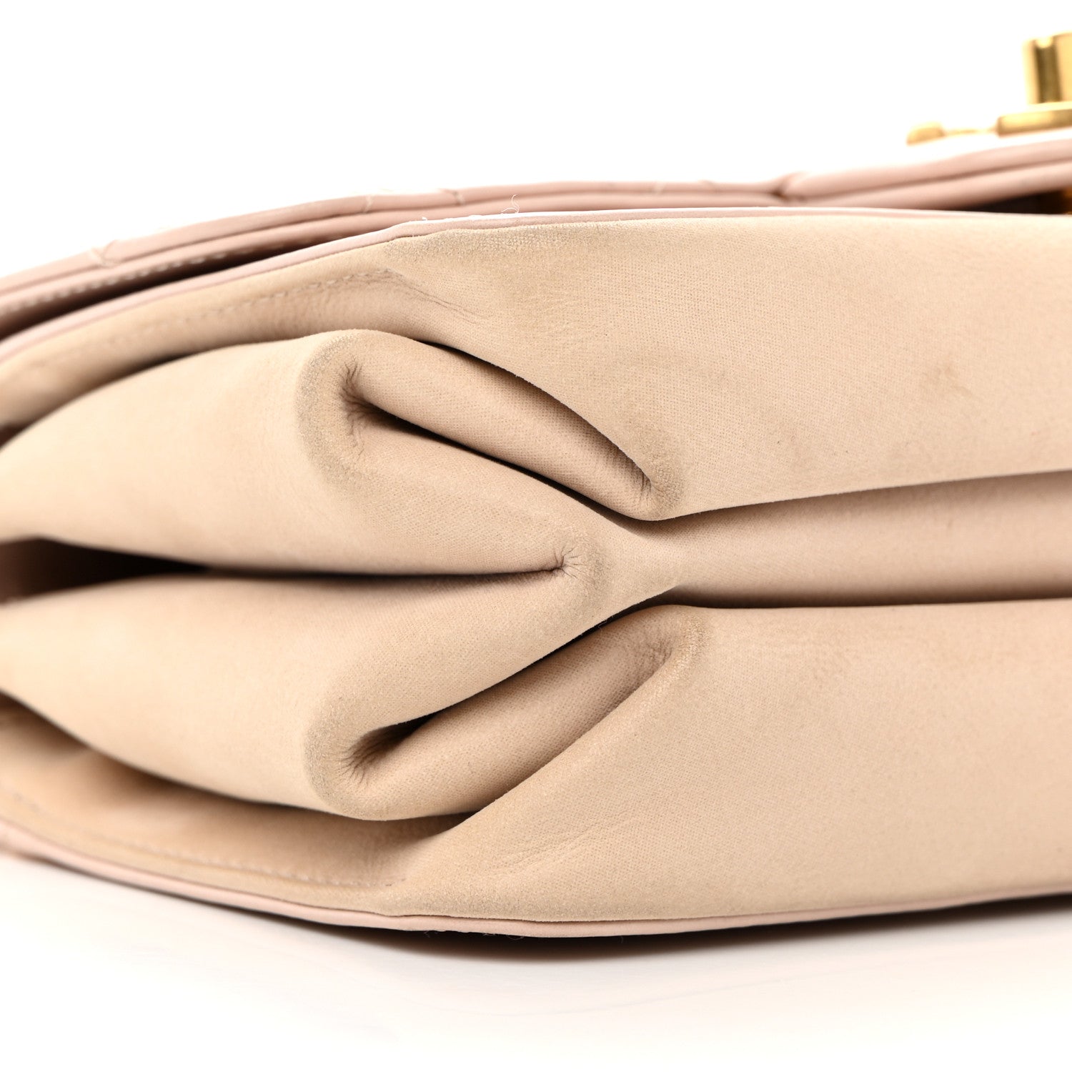 Chanel Glazed Calfskin Quilted Mini Straight Lined Flap Beige 9 of 12