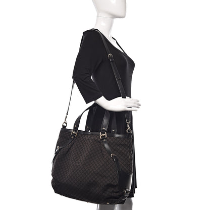 Gucci Diamante Bridle Tote Dark Brown 2 of 10
