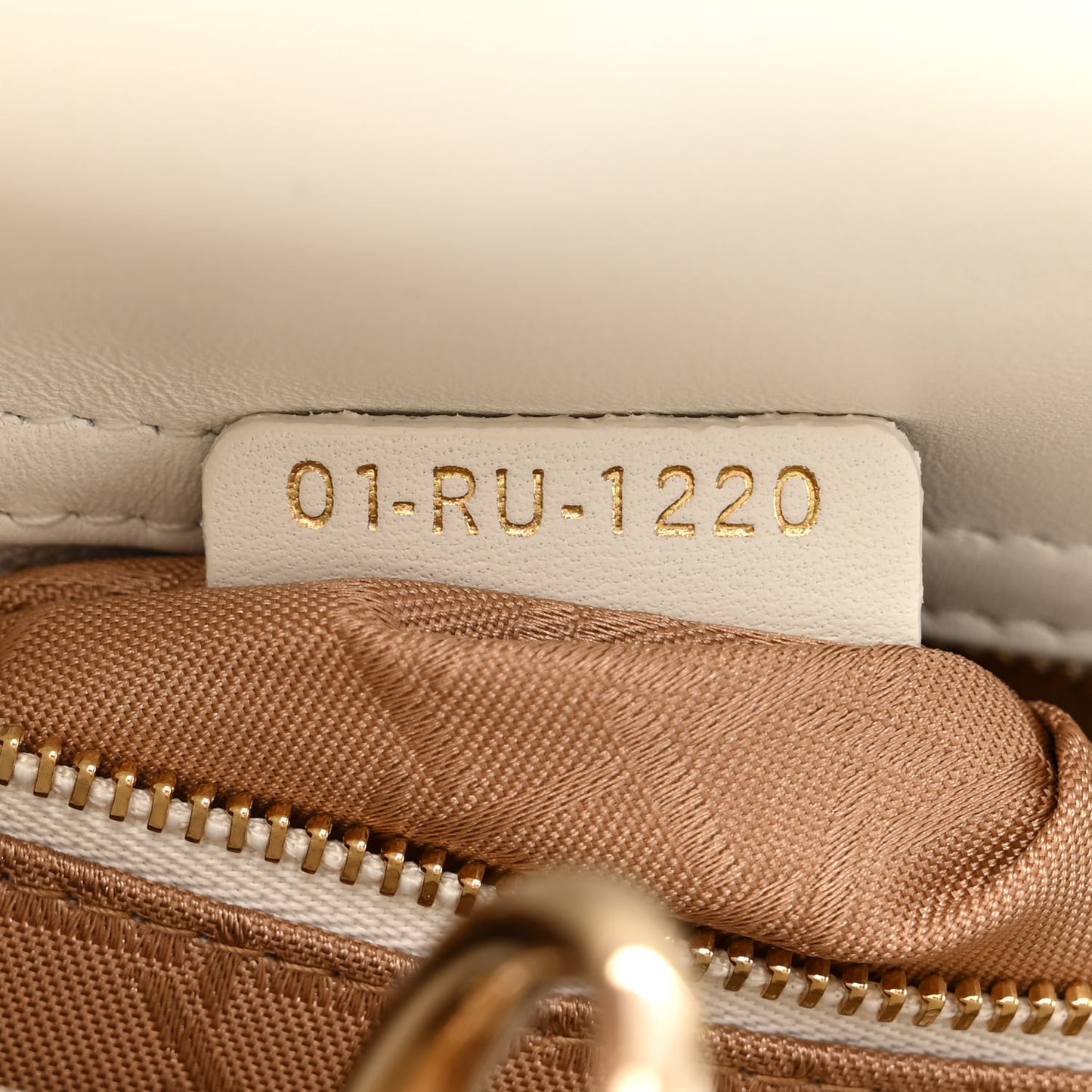 Lambskin Cannage Small My ABCDior Lady Dior White