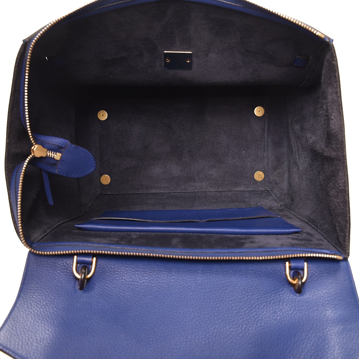 Celine Drummed Calfskin Small Belt Bag Indigo 5 of 9