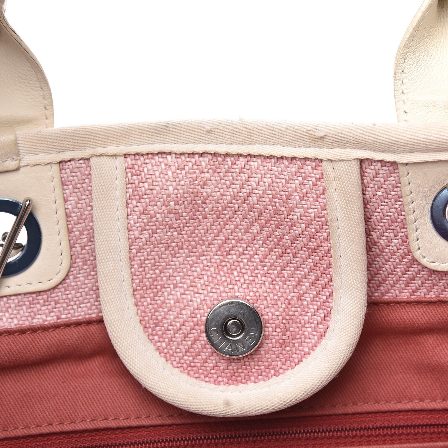 Chanel Canvas Medium Deauville Tote Pink 15 of 15