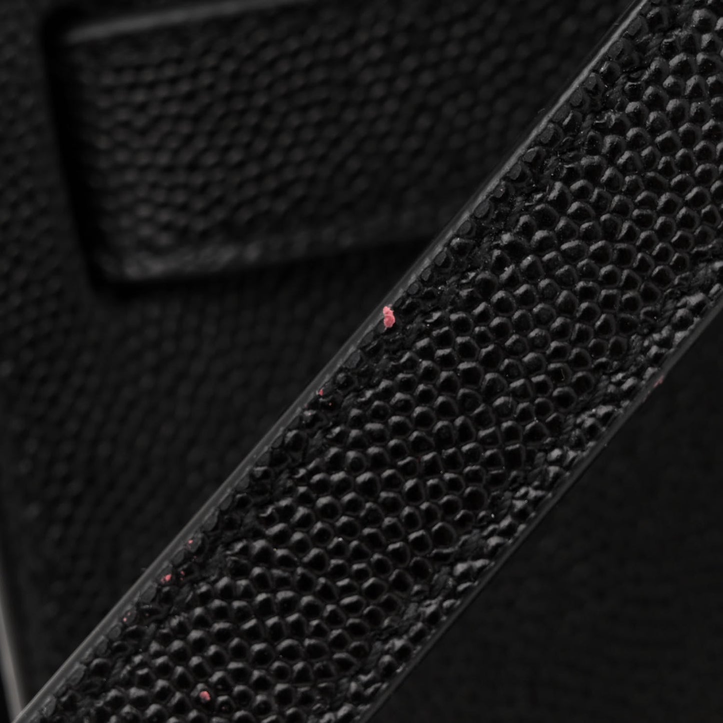 Grained Calfskin Baby Sac De Jour Black