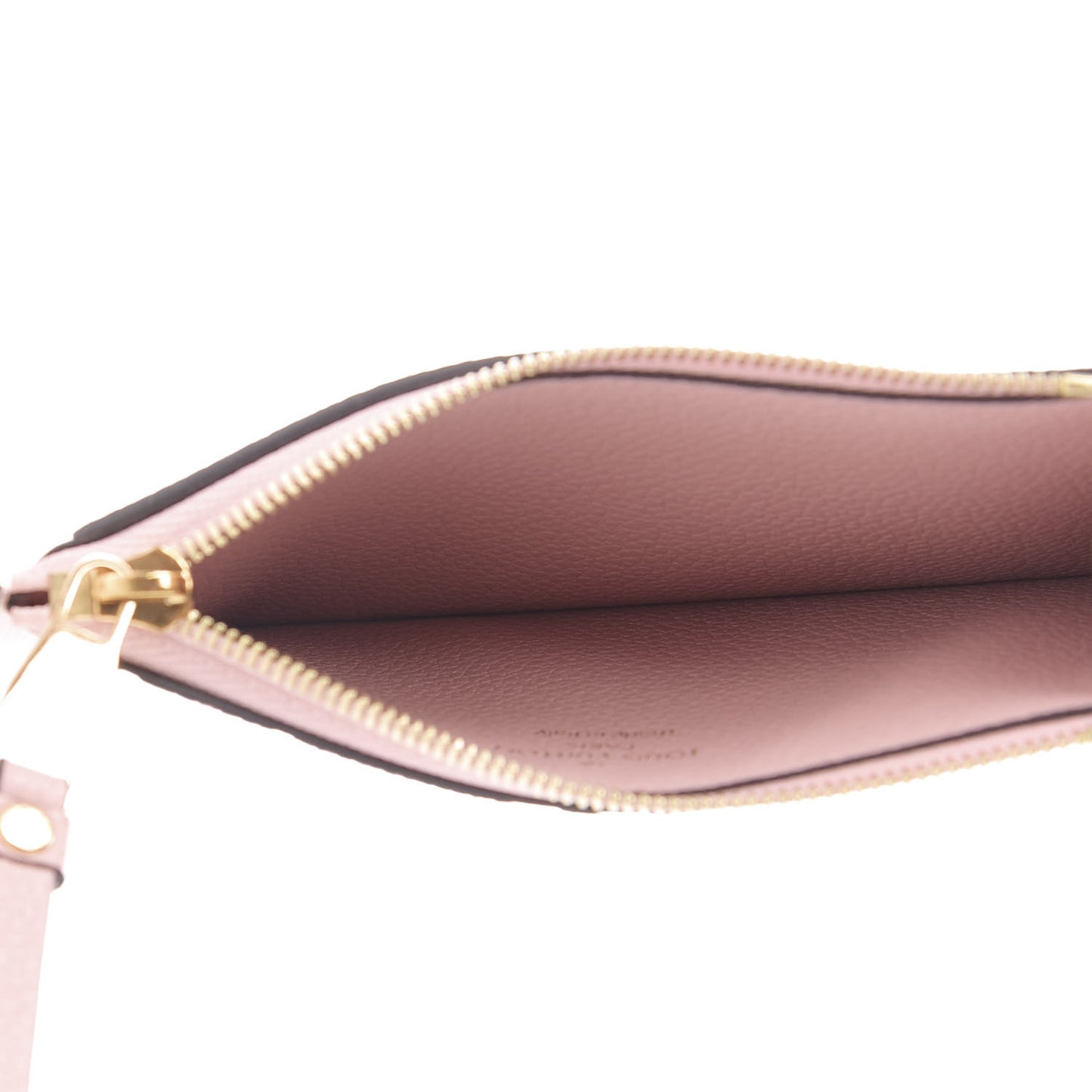 Empreinte Zipper Card Holder Rose Poudre