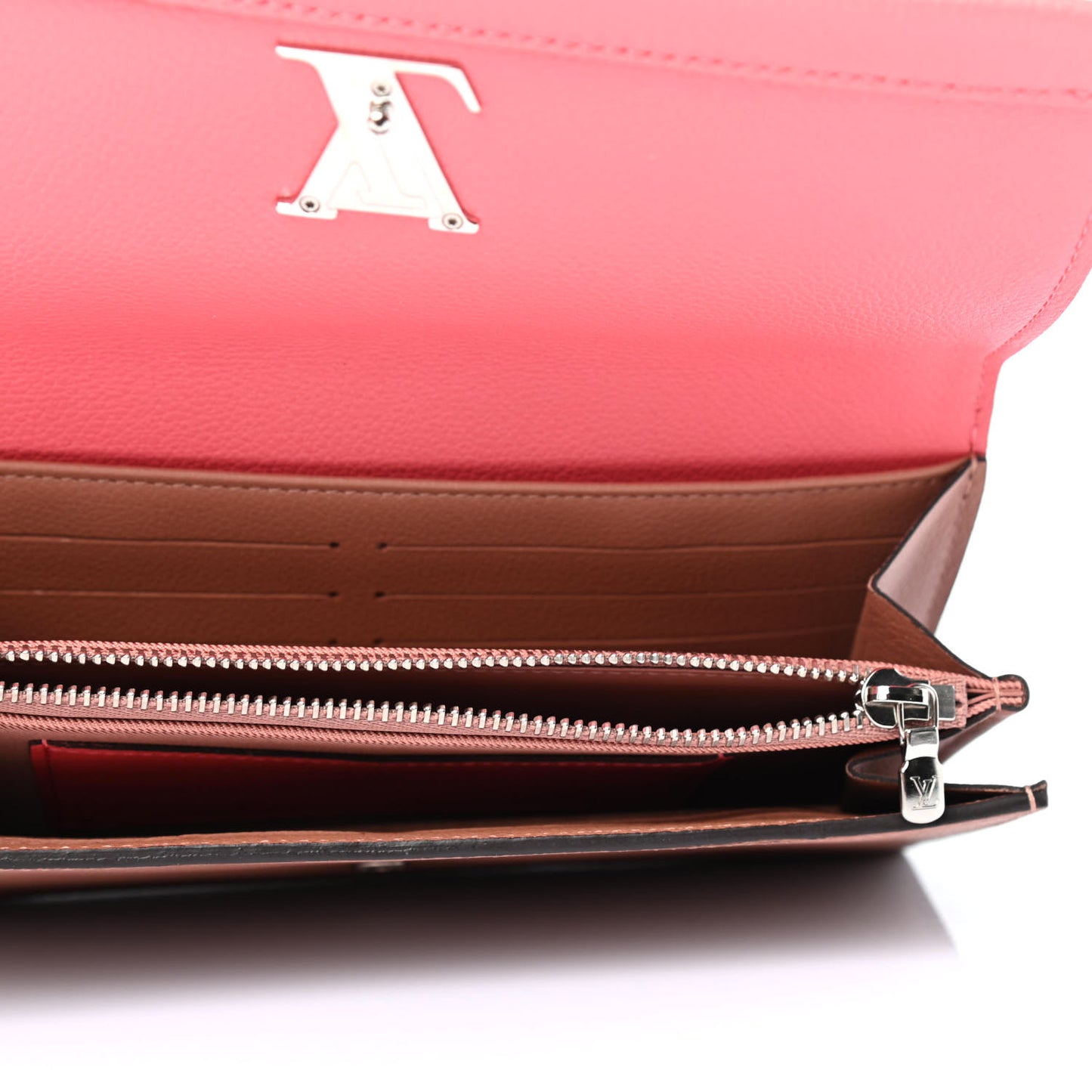 Calfskin Lockme II Wallet Blossom