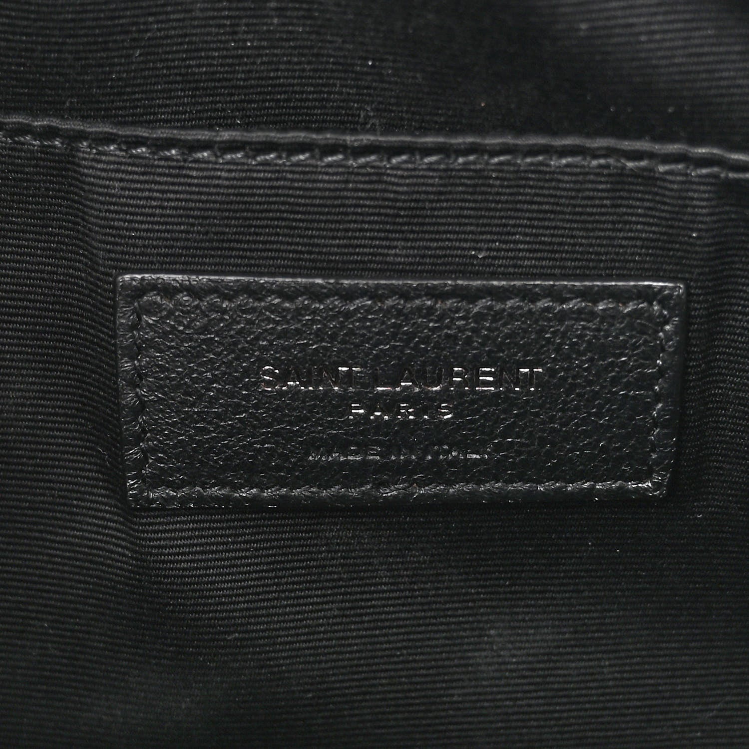 Saint Laurent Calfskin Matelasse Monogram Monochrome Lou Camera Bag Black 6 of 9