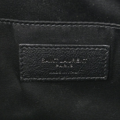 Saint Laurent Calfskin Matelasse Monogram Monochrome Lou Camera Bag Black 6 of 9