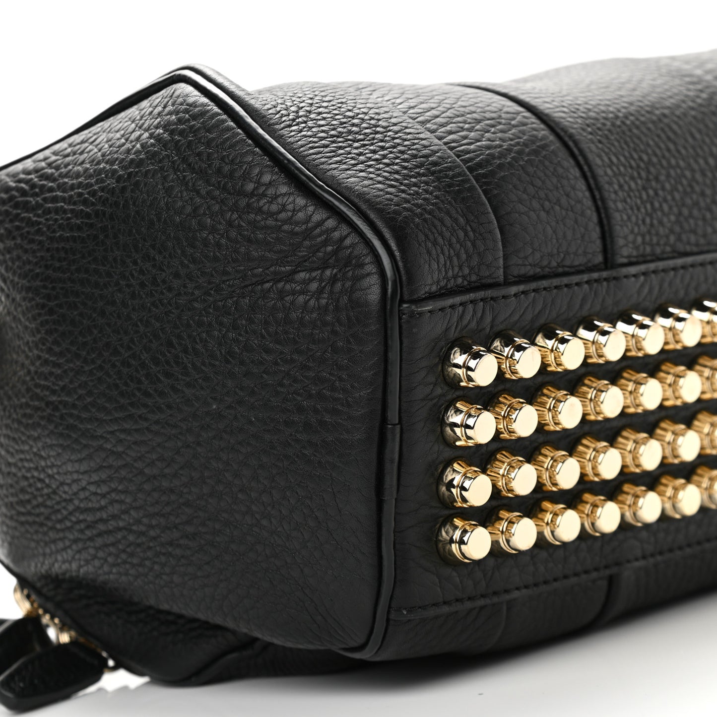 Pebbled Lambskin Rockie Black Rhodium Hardware