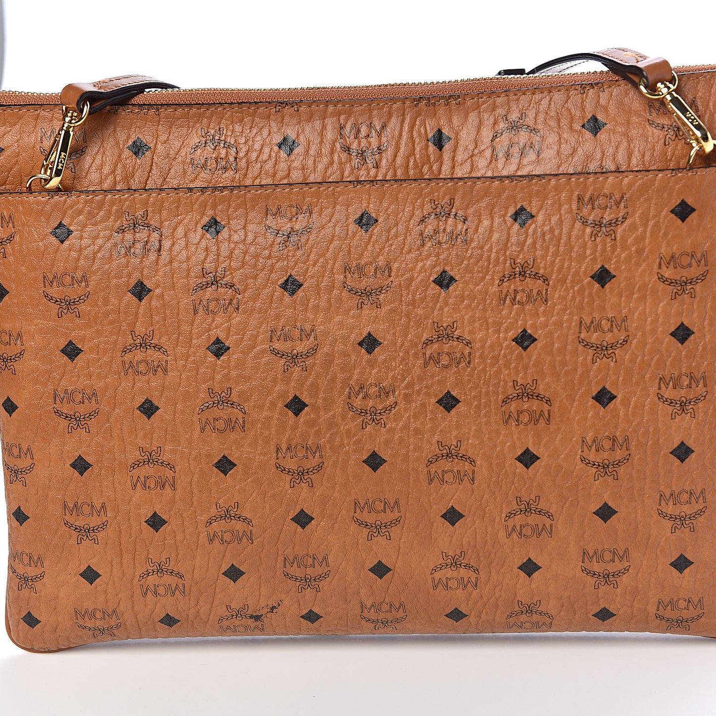 Visetos Rabbit Crossbody Pouch Cognac