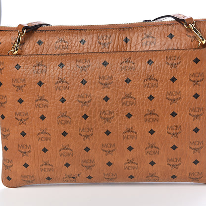 MCM Visetos Rabbit Crossbody Pouch Cognac 10 of 11