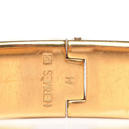 Hermes Enamel Narrow Clic Clac H Bracelet GM Black 3 of 5