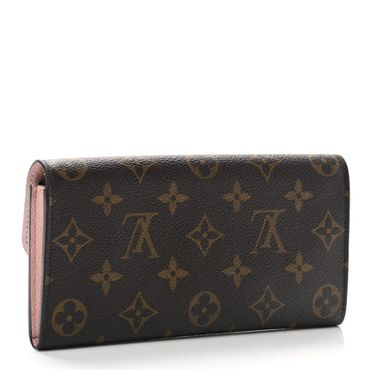 Louis Vuitton Monogram Emilie Wallet Rose Ballerine 3 of 7