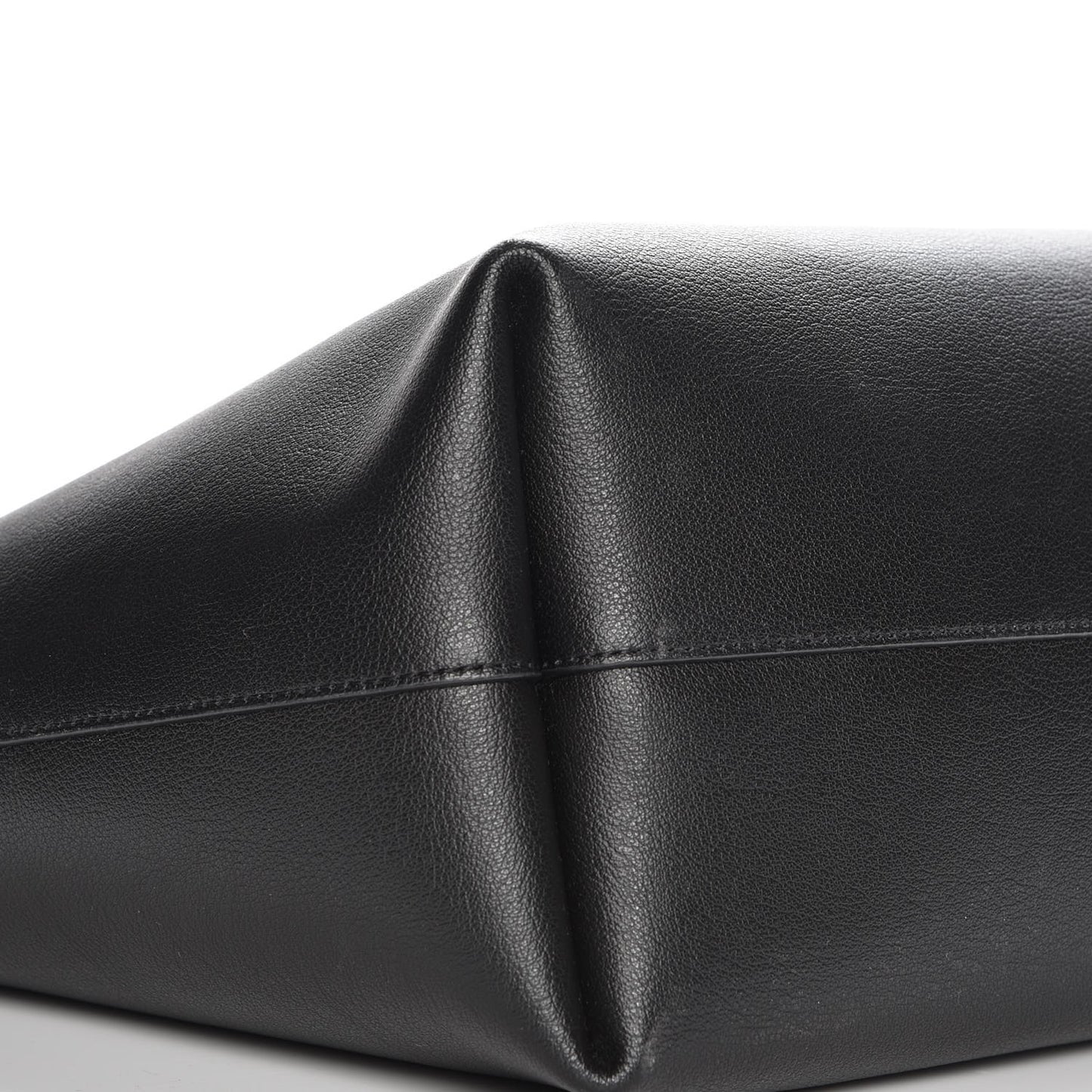 Calfskin Large Shopping Tote Black