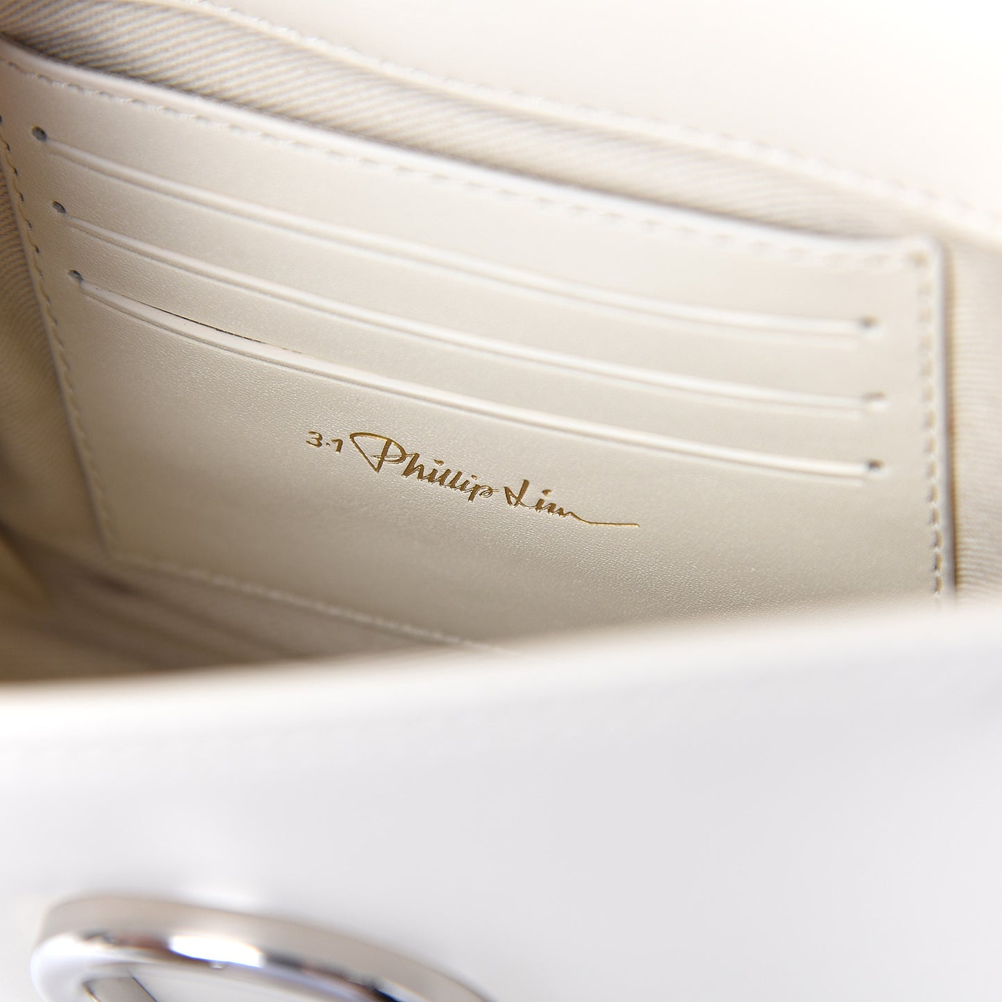 3.1 Calfskin Alix Saddle Crossbody Bag Off White