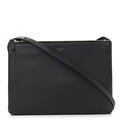 Celine Lambskin Large Trio Crossbody Bag Anthracite 1 of 11