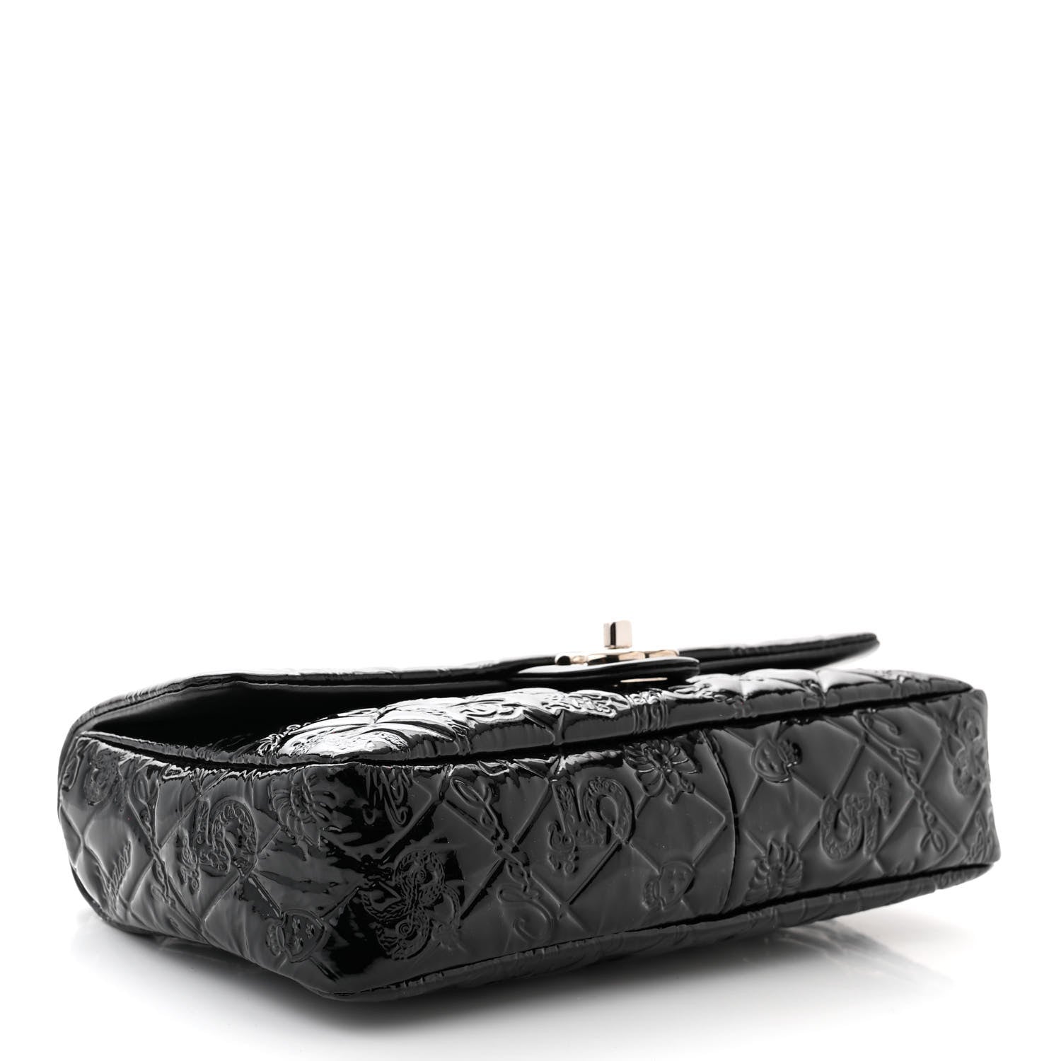 Chanel Patent Medium Lucky Symbols Flap Black 4 of 11