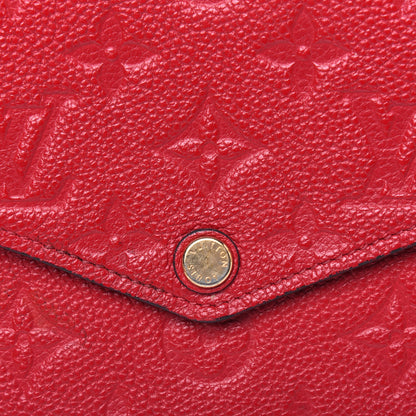 Louis Vuitton Empreinte Pochette Felicie Chain Wallet Scarlet 16 of 19