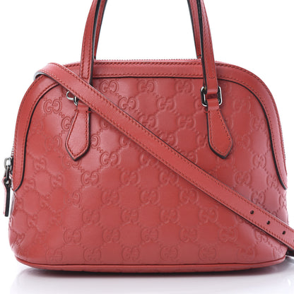 Gucci Guccissima Mini Dome Bag Red 9 of 13