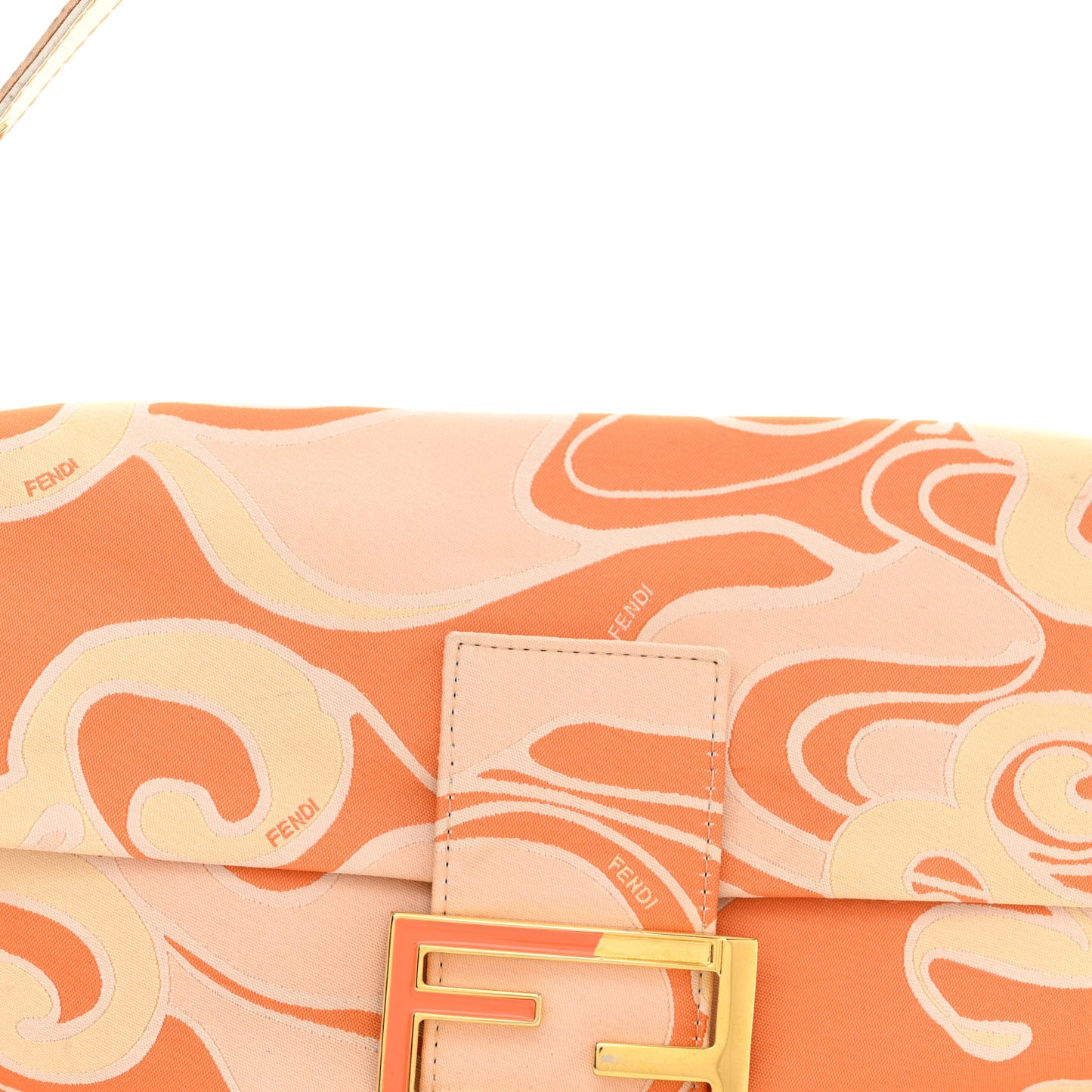 Satin Swirl Print Baguette Multicolor