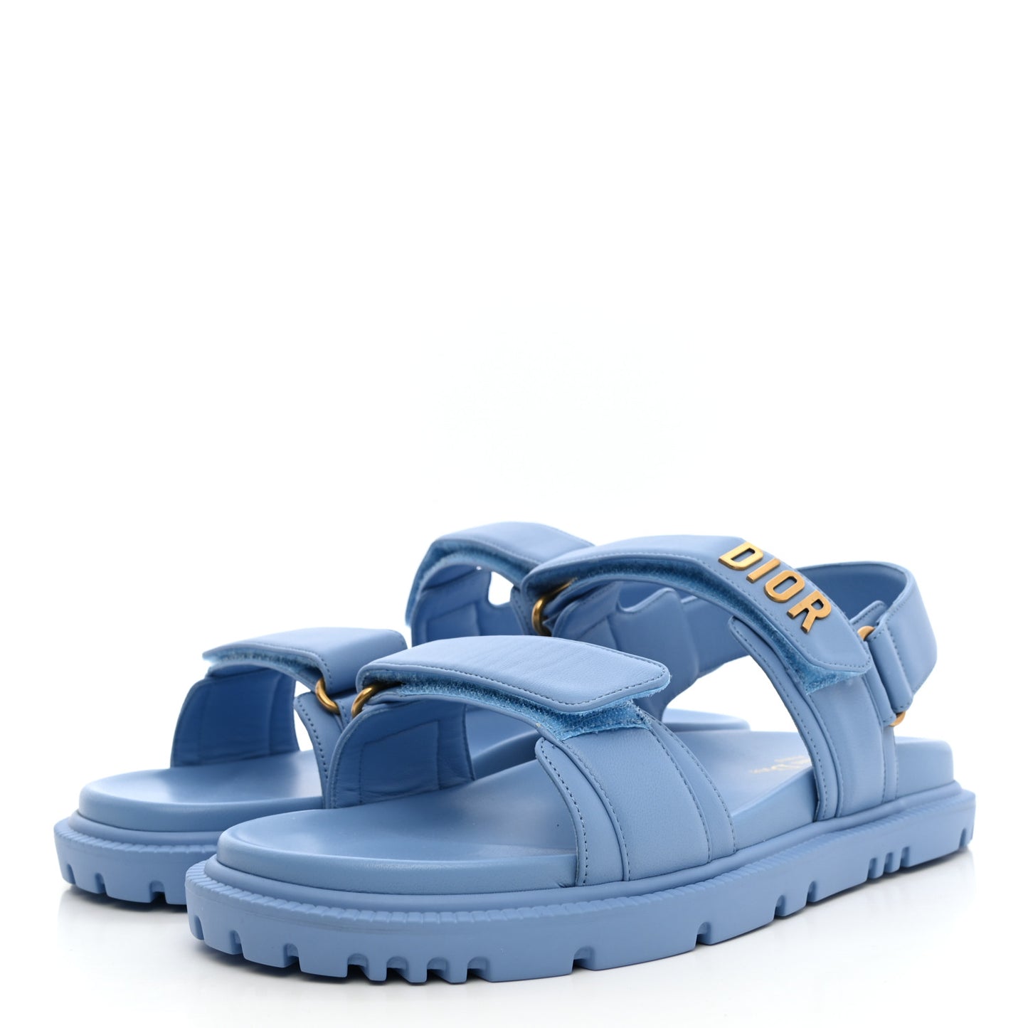 Lambskin Dioract 10mm Sandals 40 Cornflower