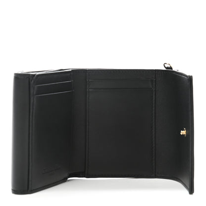 Christian Dior Lambskin Cannage Lady Dior Lotus Wallet Black 5 of 8