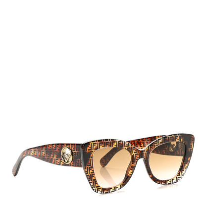Fendi Acetate F is Fendi FF Cat Eye Sunglasses FF 0360/G/S Havana 3 of 7