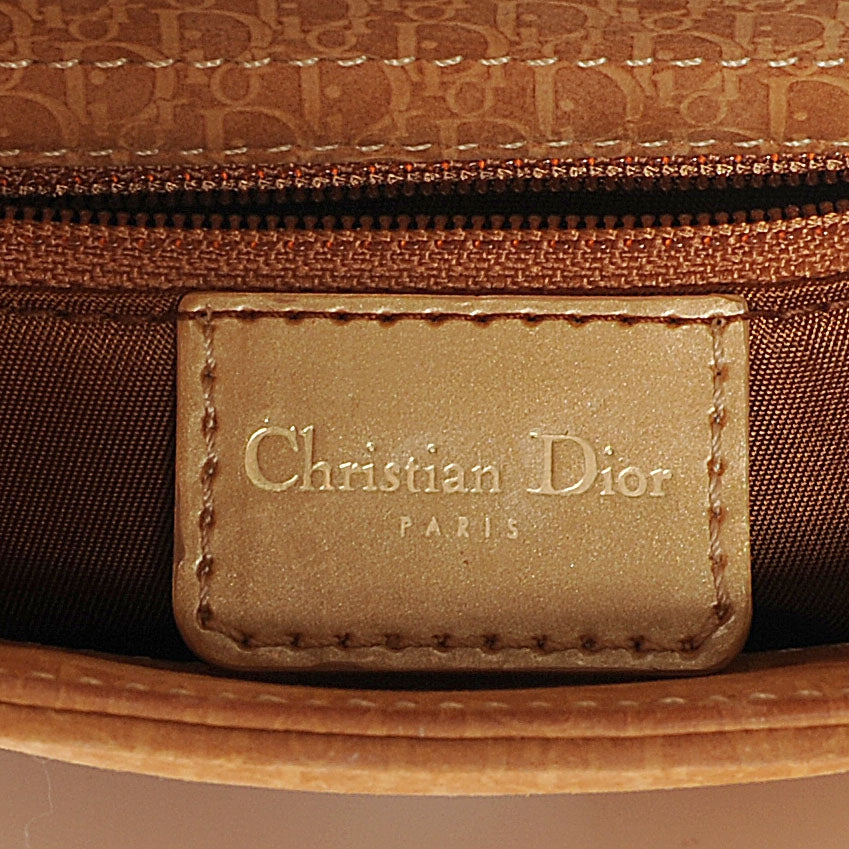 Christian Dior Suede Diorissimo Mini Lady Dior Gold 6 of 7