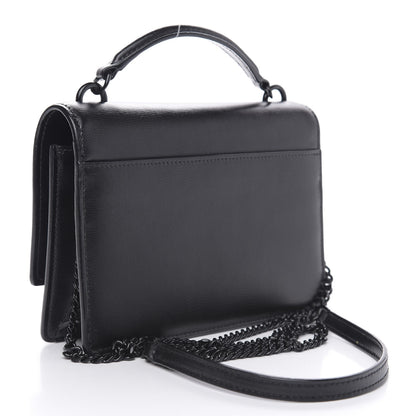 Saint Laurent Calfskin Monogram Sunset Chain Wallet Black 3 of 11