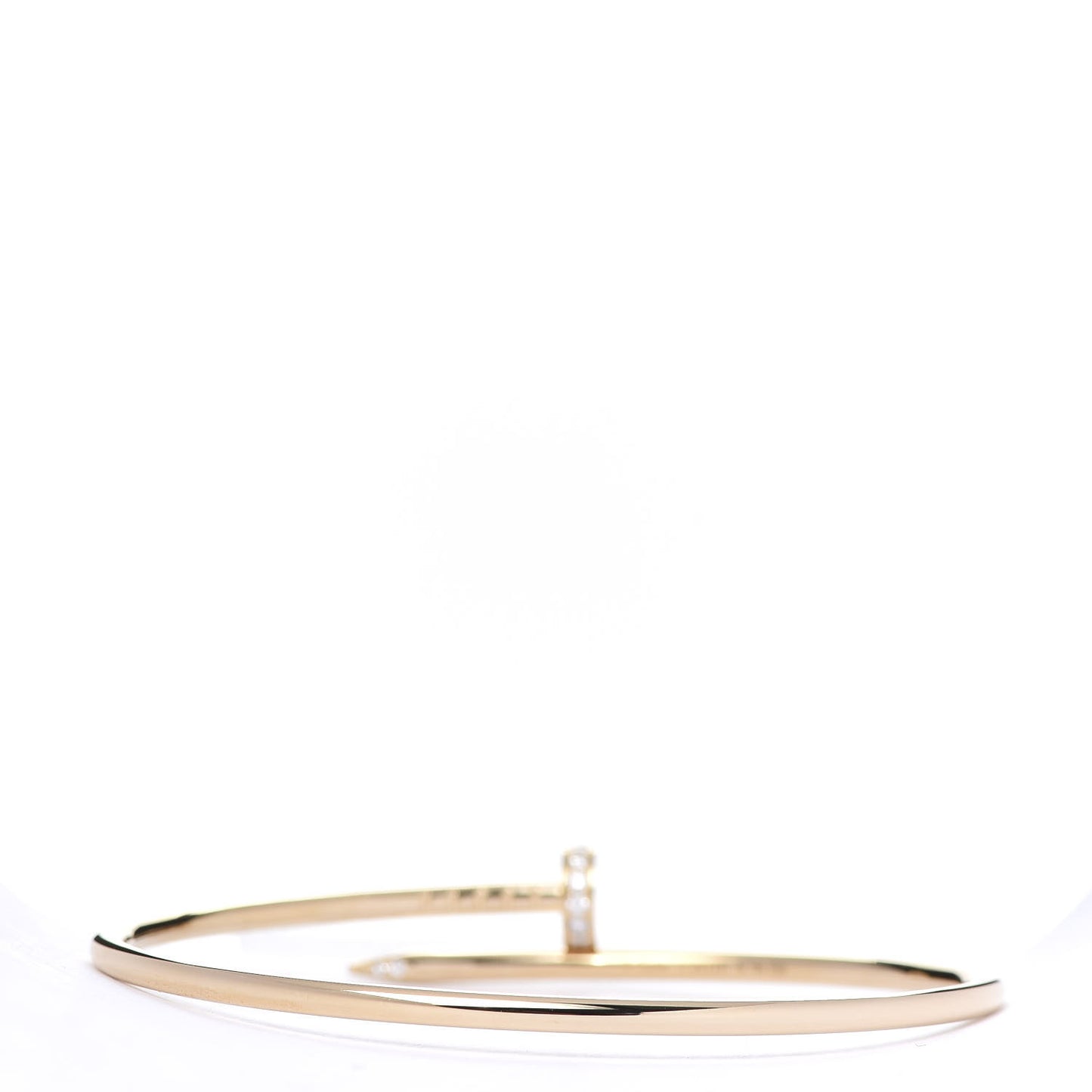 18K Yellow Gold Diamond Small Juste Un Clou Bracelet 17