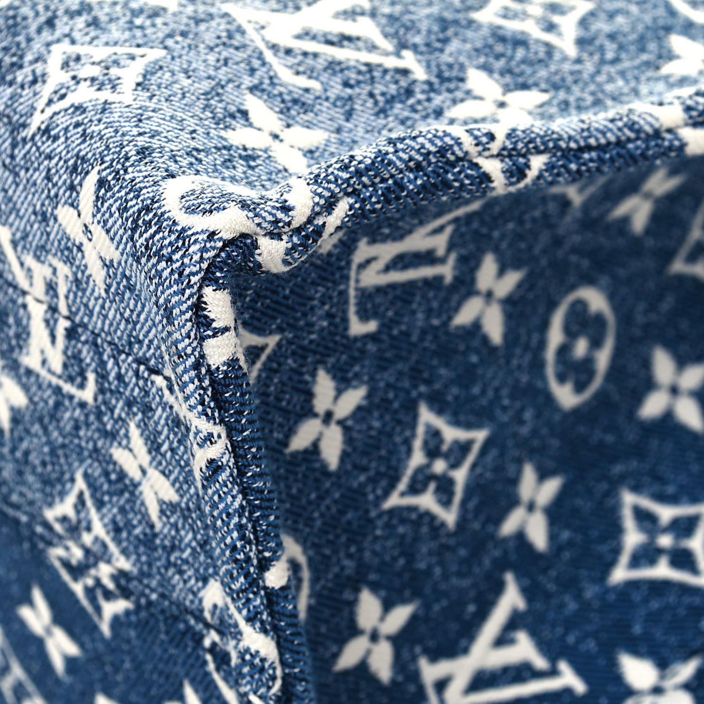 Monogram Jacquard Denim Onthego MM Bleu