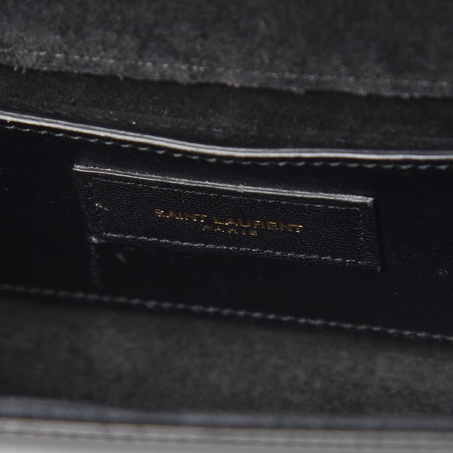 Saint Laurent Patent Small Classic Monogram Kate Tassel Satchel Black 6 of 15