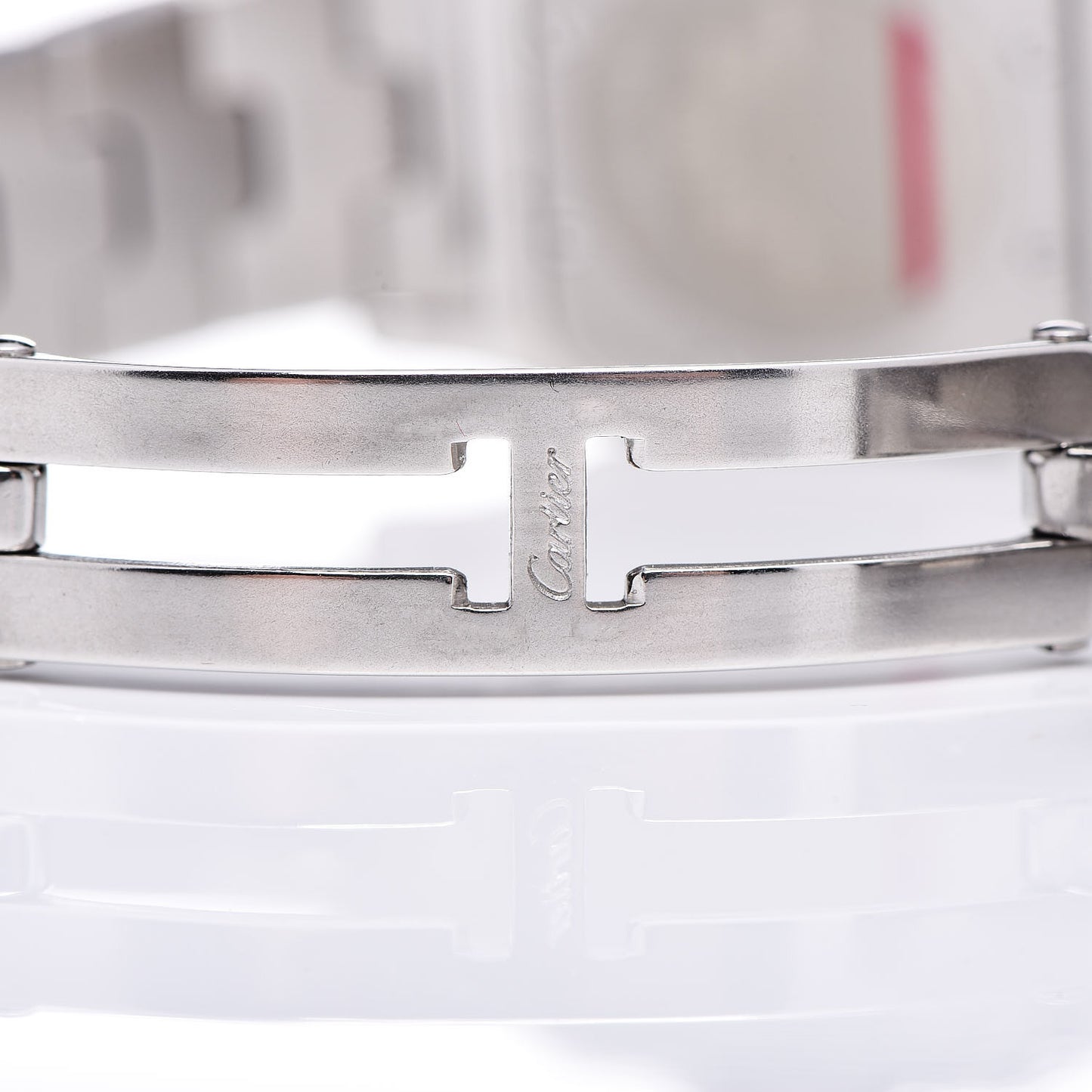 Stainless Steel 18K Yellow Gold 24mm Santos De Cartier Galbee Quartz Watch